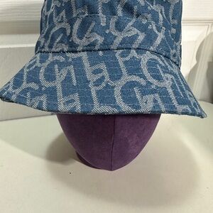 Chic Blue Monogram Hat